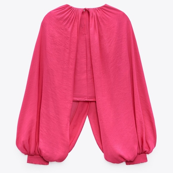 ZARA Puff Sleeve Top - Picture 6 of 6